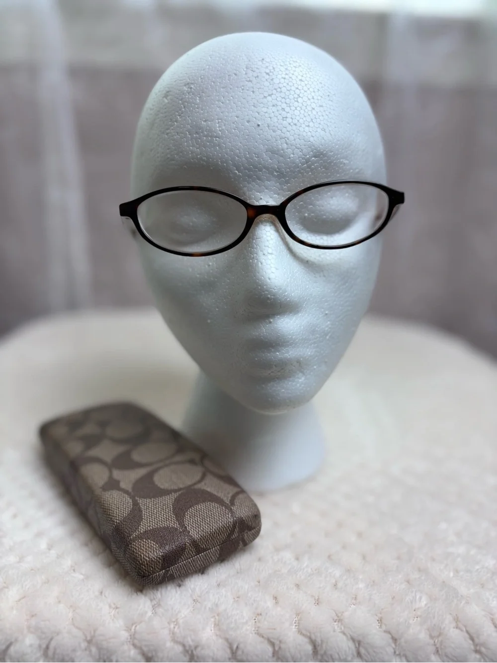 Coach Melissa (516) Tortoise Oval Eyeglasses w/Rx Lenses, Coach Case Included